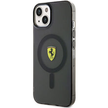 Заредете изображение във визуализатора на галерията – Original FERRARI hardcase Translucent Magsafe FEHMP14MURKK for Iphone 14 Plus Black
