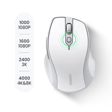 Заредете изображение във визуализатора на галерията – Ugreen MU101 ergonomic wireless mouse Bluetooth / 2.4 GHz - white
