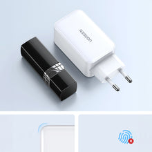 Заредете изображение във визуализатора на галерията – Ugreen CD244 65W USB-A / 2x USB-C GaN fast charger - white
