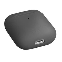 Заредете изображение във визуализатора на галерията – UNIQ etui Lino AirPods 1/2 gen. Silicone szary/ash grey
