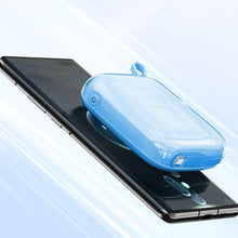 Заредете изображение във визуализатора на галерията – Joyroom power bank 10000mAh Jelly Series 22.5W with built-in USB C cable blue (JR-L002)
