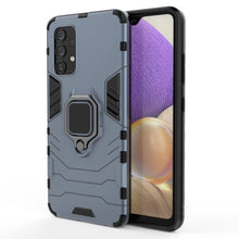 Заредете изображение във визуализатора на галерията – Ring Armor Case Kickstand Tough Rugged Cover for Samsung Galaxy A32 4G blue
