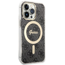 Заредете изображение във визуализатора на галерията – Original Case GUESS hardcase 4G MagSafe GUHMP13LH4STK for Iphone 13 Pro black
