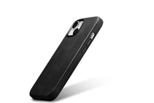Заредете изображение във визуализатора на галерията – iPhone 15 iCarer Oil Wax Premium Leather MagSafe Compatible Leather Case - Black
