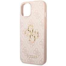 Заредете изображение във визуализатора на галерията – Guess 4G Big Metal Logo case for iPhone 15 Plus - pink

