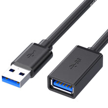 Заредете изображение във визуализатора на галерията – Extension cable - USB to USB 3.0 - 3 metres black
