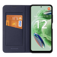Заредете изображение във визуализатора на галерията – Dux Ducis Skin X2 Case For Xiaomi Redmi Note 12 5G / Poco X5 5G Cover Flip Wallet Stand Blue
