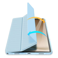 Заредете изображение във визуализатора на галерията – Dux Ducis Toby case with flip stand for Samsung Galaxy Tab A9+ - blue
