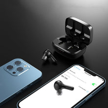 Заредете изображение във визуализатора на галерията – Choetech TWS wireless headphones with solar panel black (BH-T09)
