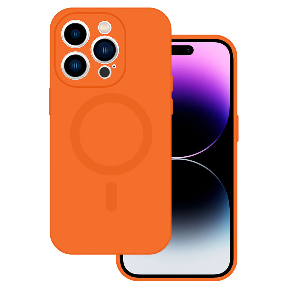 TEL PROTECT MagSilicone Case for Iphone 15 Pro Orange – TopMag