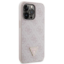 Заредете изображение във визуализатора на галерията – Guess GUHCP13LP4TDSCPP case for iPhone 13 Pro / 13 - pink Crossbody 4G Metal Logo
