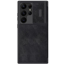 Заредете изображение във визуализатора на галерията – Nillkin Qin Leather Pro Case for Samsung Galaxy S23 Ultra Cover with Flip Camera Cover Black
