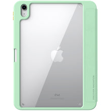 Заредете изображение във визуализатора на галерията – Nillkin Bevel Leather Case for iPad 10.9'' 2022 (10 gen.) smart cover cover with flip stand green
