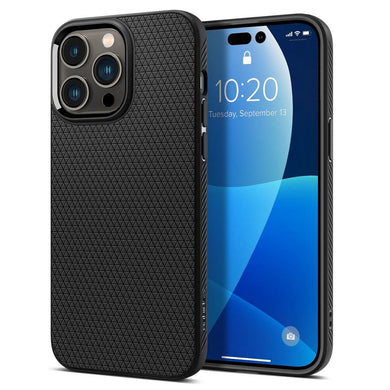 Spigen liquid air гръб за iphone 14 pro matte black - TopMag