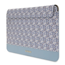 Заредете изображение във визуализатора на галерията – Original GUESS Laptop Sleeve GCube Stripes GUCS14HGCFSEB 14 inches blue
