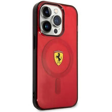 Заредете изображение във визуализатора на галерията – Ferrari FEHMP14LUKR iPhone 14 Pro 6.1" red/red hardcase Translucent Magsafe
