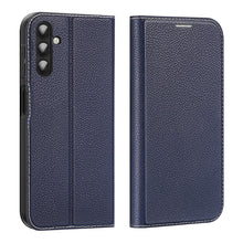 Заредете изображение във визуализатора на галерията – Dux Ducis Skin X2 case Samsung Galaxy A14 5G flip case wallet stand blue
