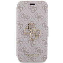 Заредете изображение във визуализатора на галерията – Original Case GUESS book 4G Metal Logo GUBKP15X4GMGPI for Iphone 15 Pro Max pink
