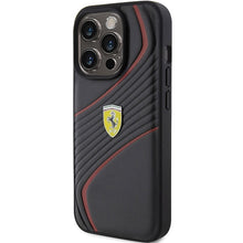 Заредете изображение във визуализатора на галерията – Original FERRARI hardcase Twist Metal Logo FEHCP15LPTWK do Iphone 15 Pro Black

