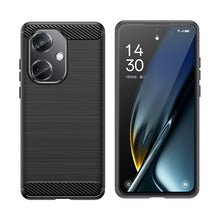 Заредете изображение във визуализатора на галерията – Carbon Case Silicone Case for OnePlus Nord CE3 5G/ Oppo K11 5G - Black
