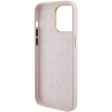 Заредете изображение във визуализатора на галерията – Guess Silicone Logo Strass 4G case for iPhone 15 Pro Max - pink
