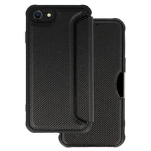 Заредете изображение във визуализатора на галерията – Razor Carbon Book Case for Iphone 7/8/SE 2020/SE 2022 black
