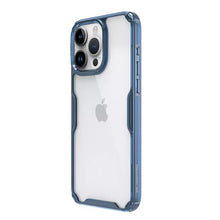 Заредете изображение във визуализатора на галерията – Nillkin Nature Pro TPU Case for Iphone 15 Pro Max transparent-blue
