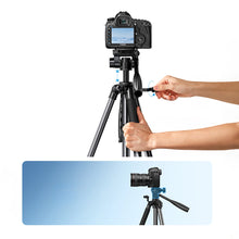 Заредете изображение във визуализатора на галерията – Professional Ugreen LP661 tripod for smartphones and cameras - black and gray
