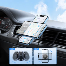 Заредете изображение във визуализатора на галерията – Joyroom Magnetic Car Phone Holder for Air Vent Black (JR-ZS313)
