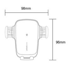 Заредете изображение във визуализатора на галерията – Joyroom Qi wireless 15 W automatic car charger electric phone holder (dashboard) black (JR-ZS248)
