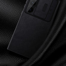 Заредете изображение във визуализатора на галерията – Nillkin Qin Leather Pro Case for Samsung Galaxy S23 Ultra Cover with Flip Camera Cover Black
