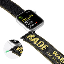 Заредете изображение във визуализатора на галерията – Dux Ducis Strap (Outdoor Version) strap Apple Watch Ultra, SE, 8, 7, 6, 5, 4, 3, 2, 1 (49, 45, 44, 42 mm) nylon band yellow bracelet
