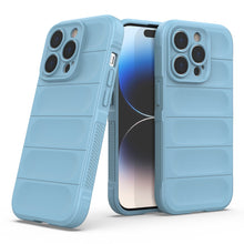 Заредете изображение във визуализатора на галерията – Magic Shield Case case for iPhone 14 Pro flexible armored case light blue
