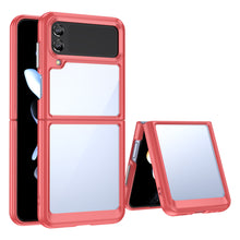 Заредете изображение във визуализатора на галерията – Outer Space Case for Samsung Galaxy Z Flip 3 cover with a flexible frame red
