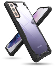 Заредете изображение във визуализатора на галерията – Ringke Fusion X durable PC Case with TPU Bumper for Samsung Galaxy S21+ 5G (S21 Plus 5G) black (FUSG0067)
