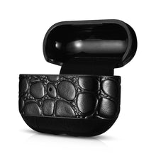 Заредете изображение във визуализатора на галерията – iCarer Leather Crocodile natural leather case for AirPods Pro black (WMAP002-BK)
