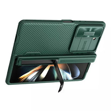 Заредете изображение във визуализатора на галерията – Nillkin CamShield Fold Case for Samsung Galaxy Z Fold 5 5G green (bracket)

