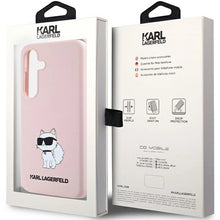 Заредете изображение във визуализатора на галерията – Karl Lagerfeld Silicone Choupette case for Samsung Galaxy S24+ - pink

