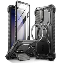 Заредете изображение във визуализатора на галерията – IBLSN Armorbox Mag Supcase with MagSafe for Samsung Galaxy S24 Ultra - black
