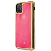 Заредете изображение във визуализатора на галерията – Guess GUHCN58GLTRPI iPhone 11 Pro różowy/pink hard case Glow in the Dark Sand Matte
