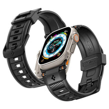 Заредете изображение във визуализатора на галерията – Spigen Rugged Band for Apple Watch 4/5/6/7/8/9/SE/Ultra 1/2 (42/44/45/49mm) - matte black
