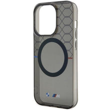 Заредете изображение във визуализатора на галерията – Case BMW BMHMP14XHGPK iPhone 14 Pro Max 6.7" grey/grey hardcase Pattern MagSafe
