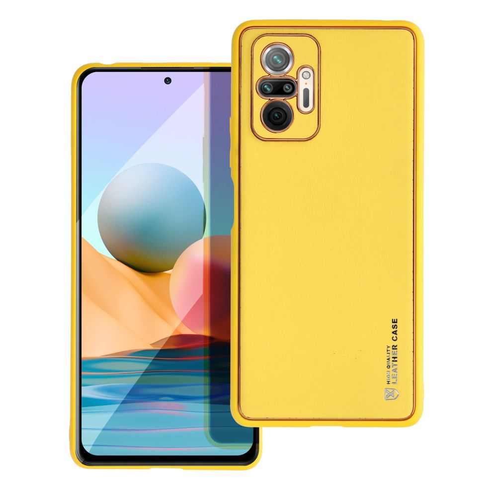 Forcell leather гръб за xiaomi redmi note 11 pro+ 5g yellow - TopMag