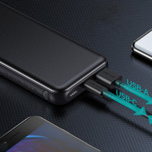 Заредете изображение във визуализатора на галерията – Choetech powerbank 10000mAh 18W QC PD USB / USB C black
