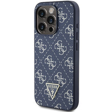 Заредете изображение във визуализатора на галерията – Original Case GUESS hardcase 4G Triangle Metal Logo GUHCP15XPG4GPB for Iphone 15 Pro Max blue
