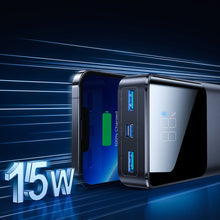 Заредете изображение във визуализатора на галерията – Joyroom power bank 15W 20000mAh PD QC3.0 AFC black (JR-T014)
