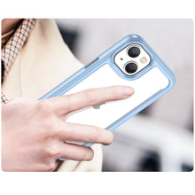Заредете изображение във визуализатора на галерията – Outer Space Case iPhone 14 hard cover with gel frame blue
