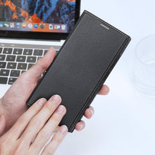 Заредете изображение във визуализатора на галерията – Dux Ducis Skin X2 case Samsung Galaxy S23 Ultra flip case wallet stand black
