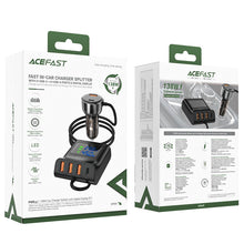 Заредете изображение във визуализатора на галерията – Acefast B11 138W USB-A USB-C Car Charger with 6 Ports - Black
