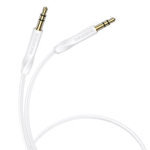 Заредете изображение във визуализатора на галерията – Borofone Cable BL16 - jack 3,5mm to jack 3,5mm - 1 metr white
